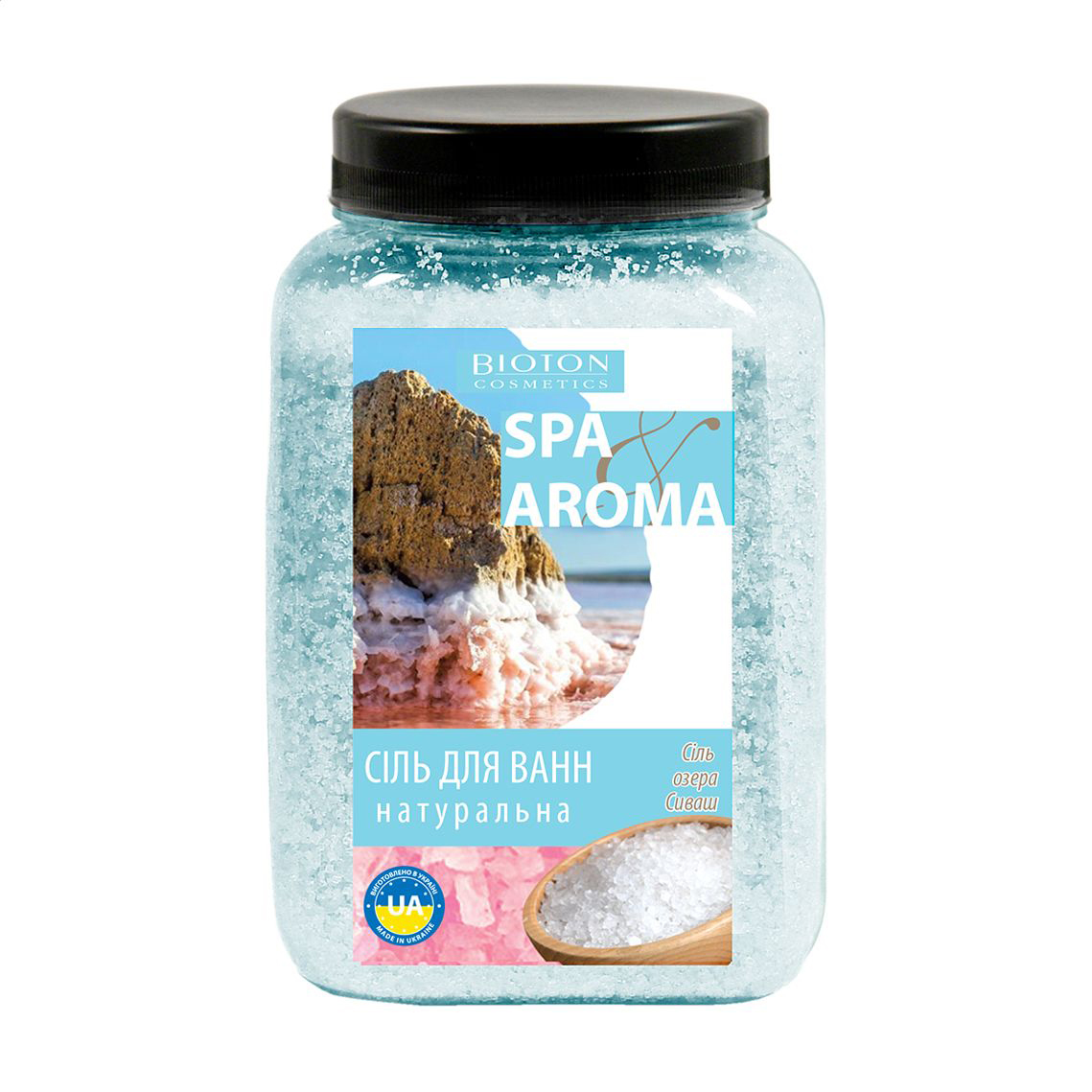 Морська сіль для ванн Bioton Cosmetics Spa Aroma натуральна сіль озера Сиваш, 750 г