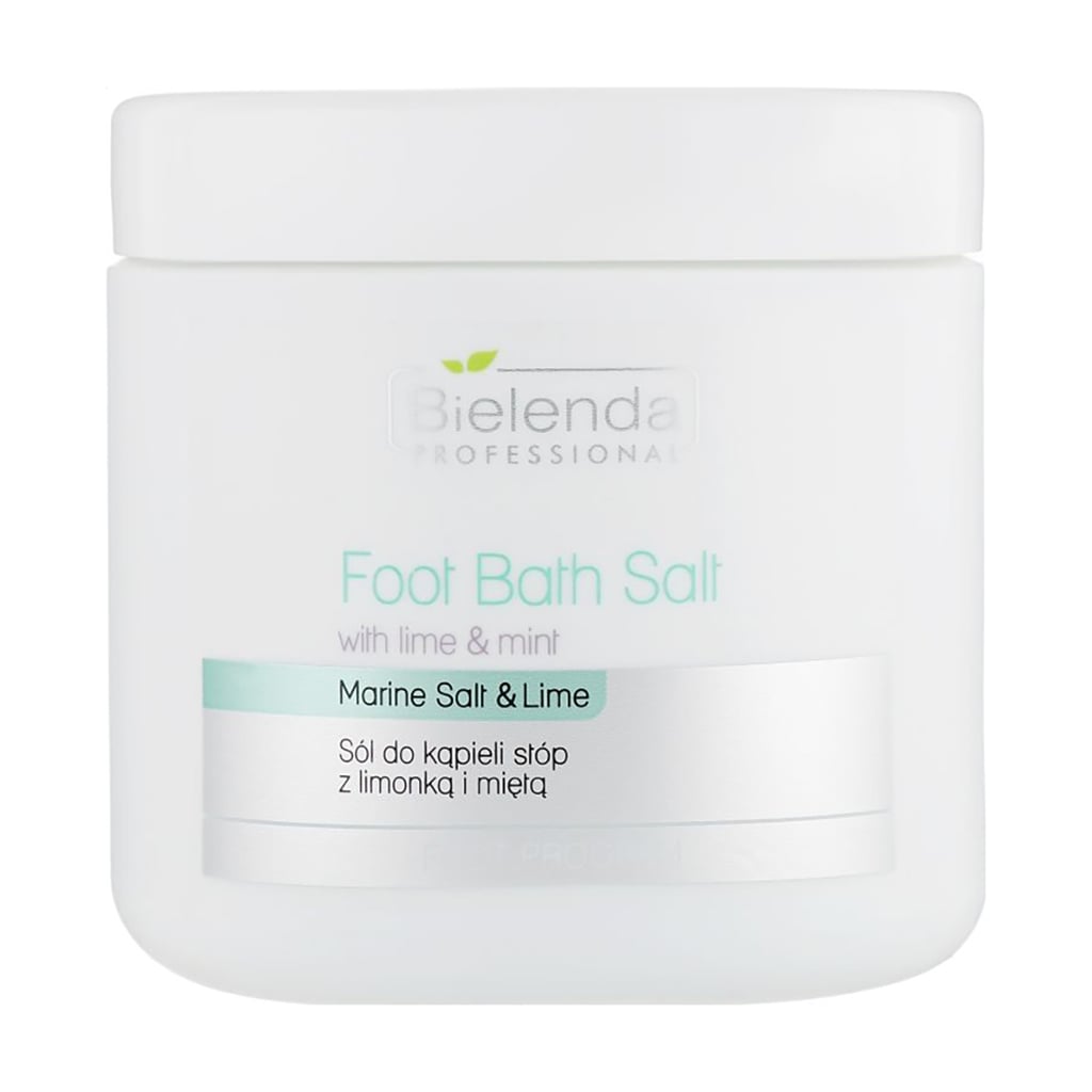 Сіль для ніг Bielenda Professional Foot Bath Salt With Lime &amp; Mint, 600 г